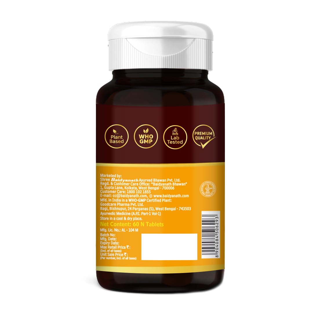 Baidyanath Haldi Turmeric Tablets, Haridra Extract, Ayurvedic Herbal Supplement - in use