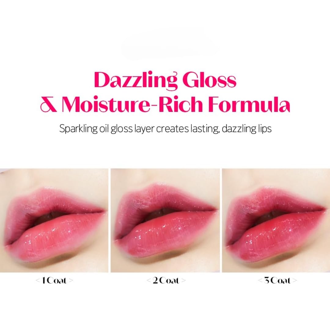 Bajajbeautyshop Kawaii Lip Gloss Combo Set of 4 - pH Color Changing, Heart Candy Toffee Bottle Shapes - 4 Mini Glosses - fron