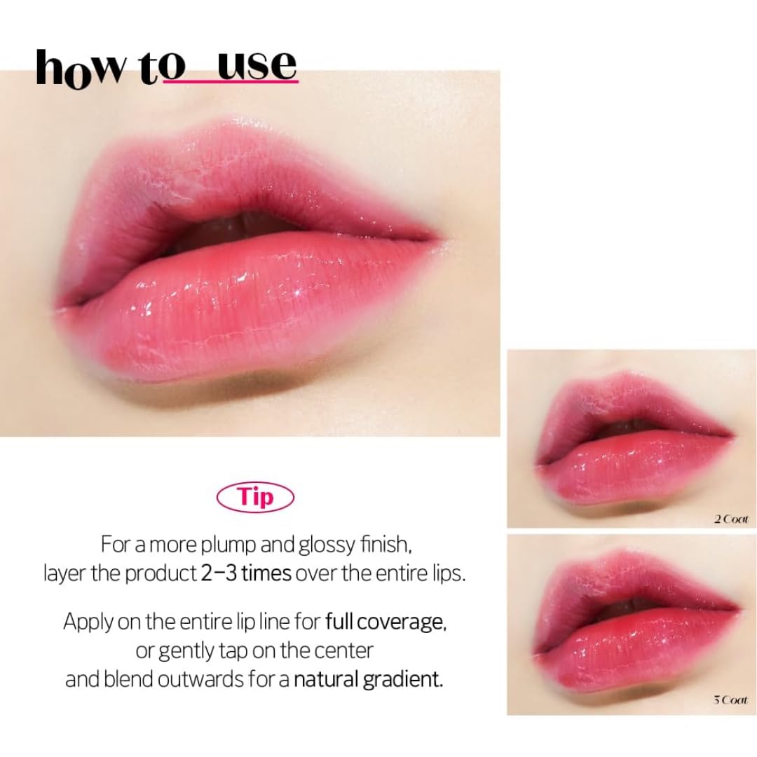 Bajajbeautyshop Kawaii Lip Gloss Combo Set of 4 - pH Color Changing, Heart Candy Toffee Bottle Shapes - 4 Mini Glosses - back