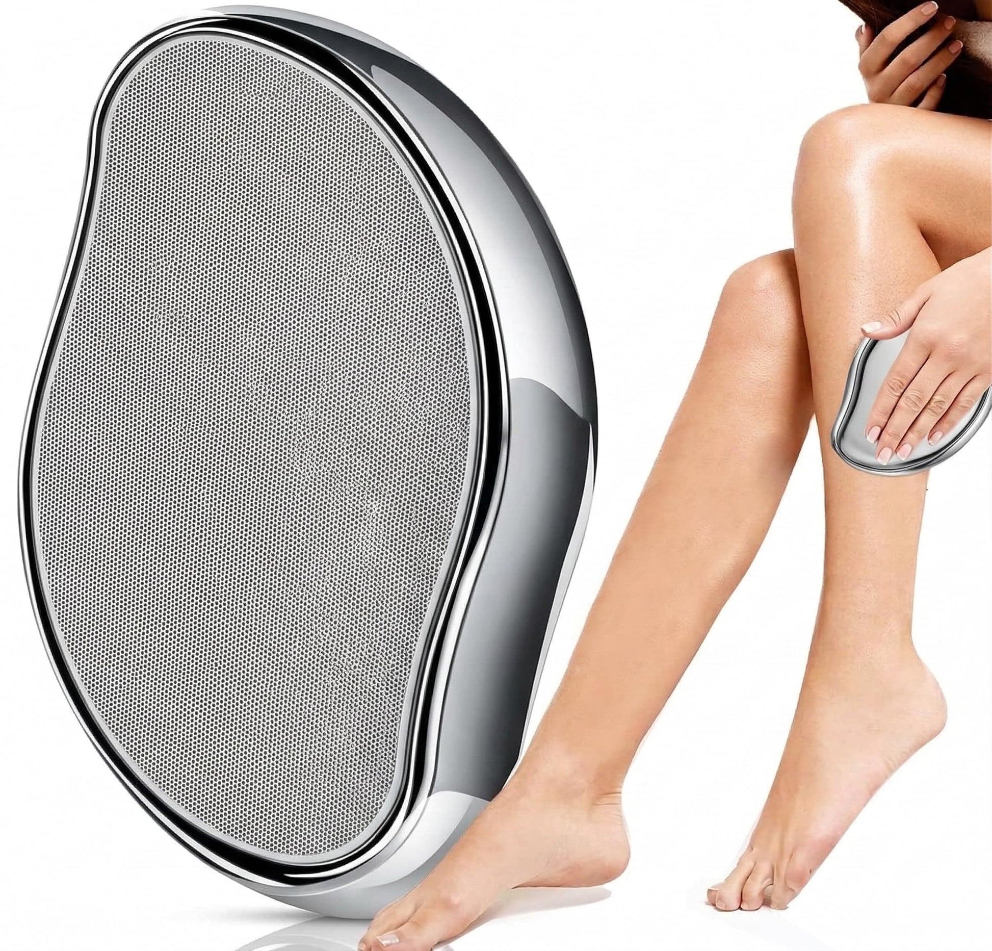 BAMBUA Crystal Hair Remover Stone - Reusable Epilator with Nano Crystal Technology - front view