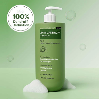 Bare Anatomy Anti-Dandruff Conditioner with Biotin and Rosemary, Hair Conditioner for All Hair Types - front view (29)