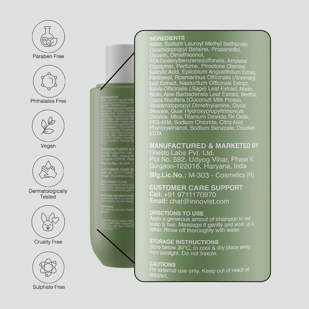 Bare Anatomy Anti-Dandruff Conditioner with Biotin and Rosemary, Hair Conditioner for All Hair Types - in use (40)