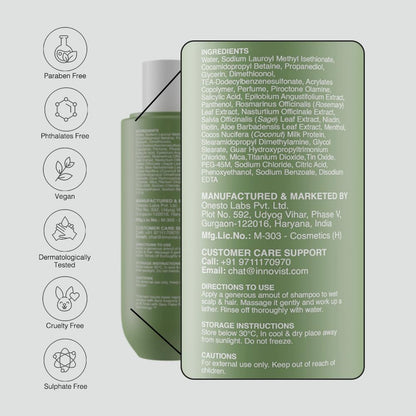 Bare Anatomy Anti-Dandruff Conditioner with Biotin and Rosemary, Hair Conditioner for All Hair Types - in use (40)