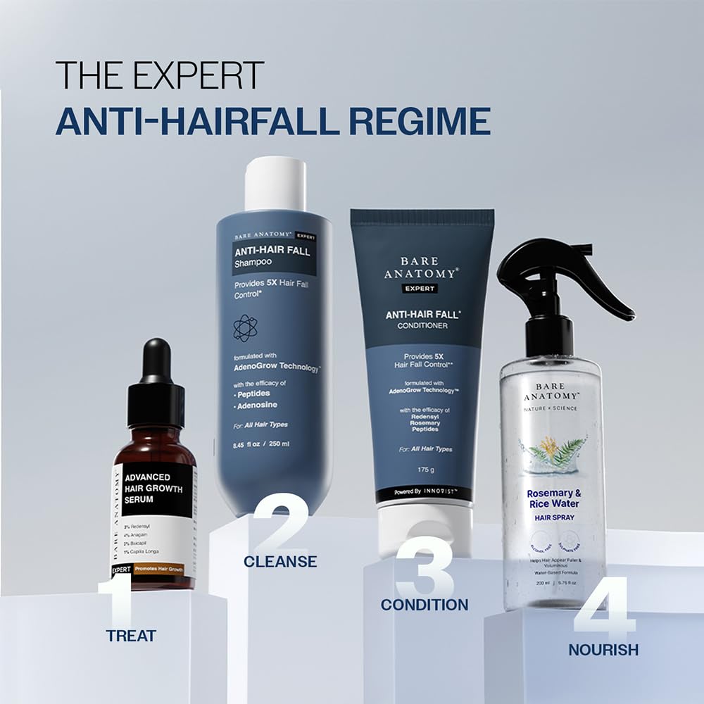 Bare Anatomy Hair Conditioner with Redensyl, Rosemary & Peptides - size and scale