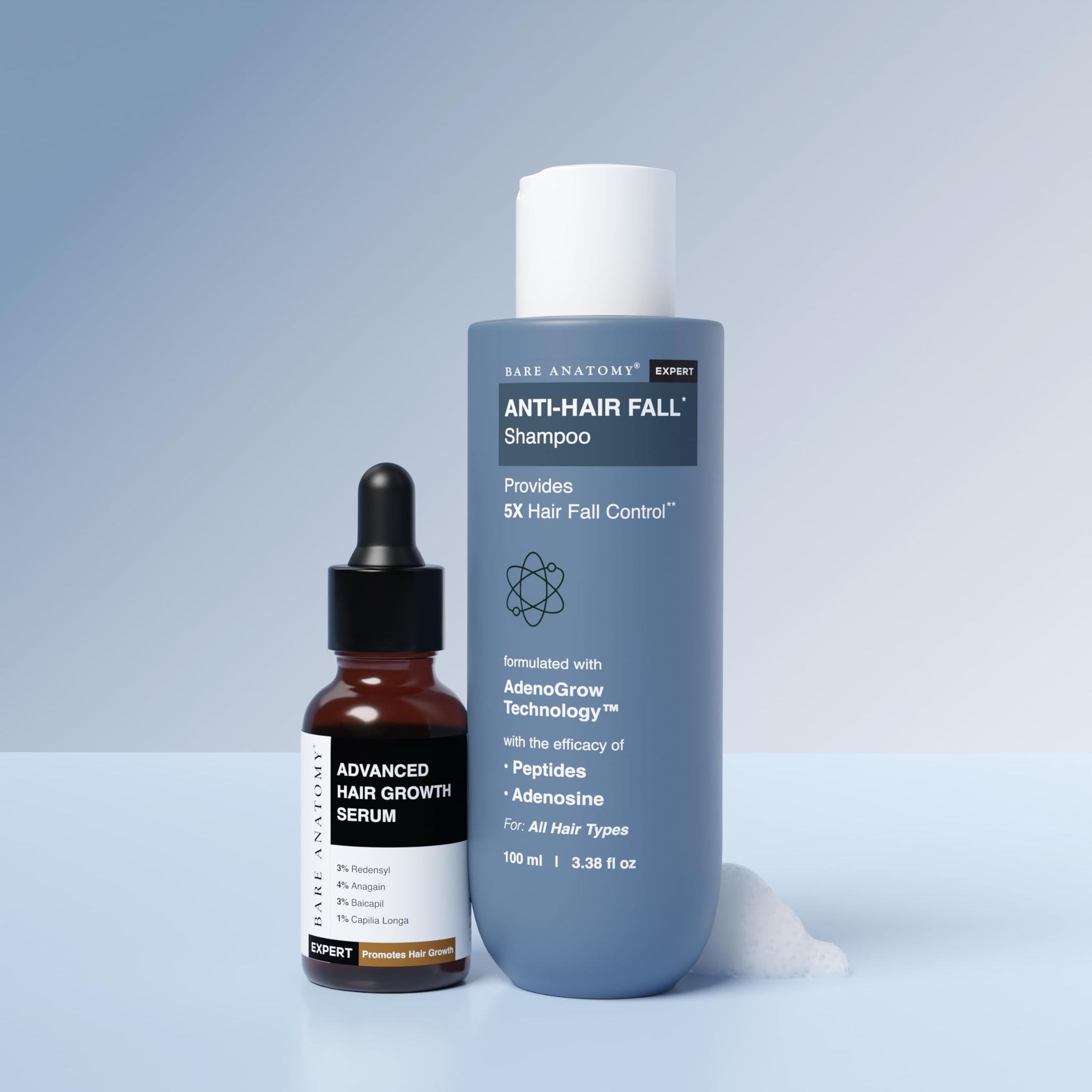 Bare Anatomy Hair Conditioner with Redensyl, Rosemary & Peptides - front view (49)