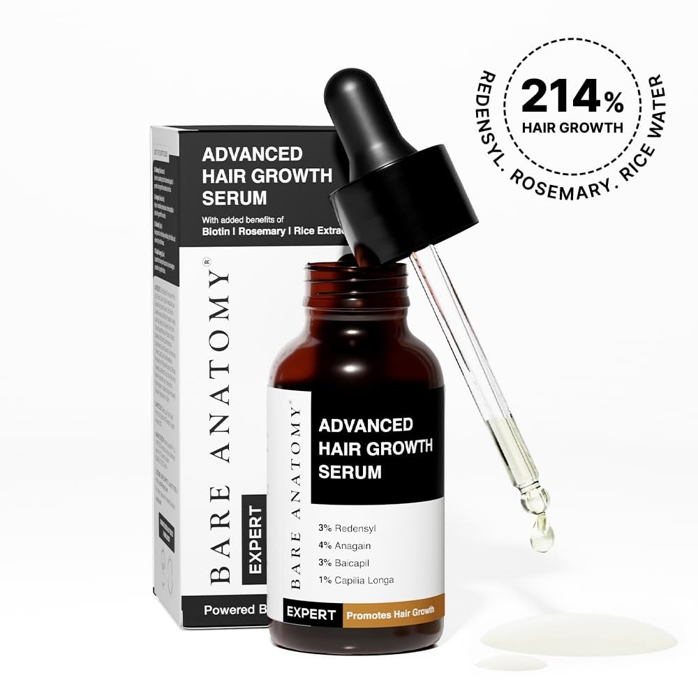 Bare Anatomy Hair Conditioner with Redensyl, Rosemary & Peptides - back view (58)