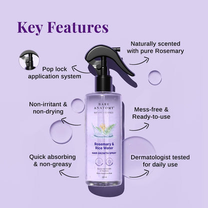 Bare Anatomy Hair Conditioner with Redensyl, Rosemary & Peptides - label detail (65)