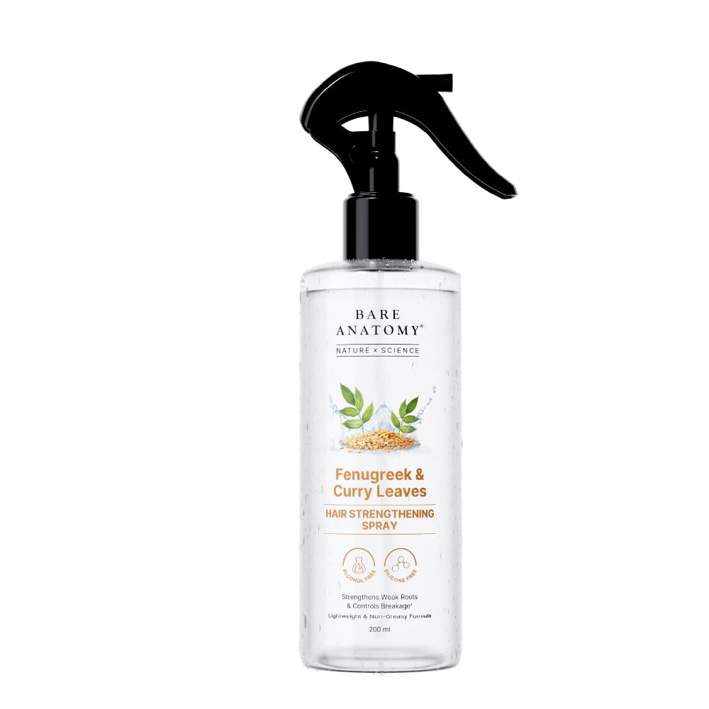 Bare Anatomy Nature x Science Fenugreek and Curry Leaves Hair Spray, 200ml