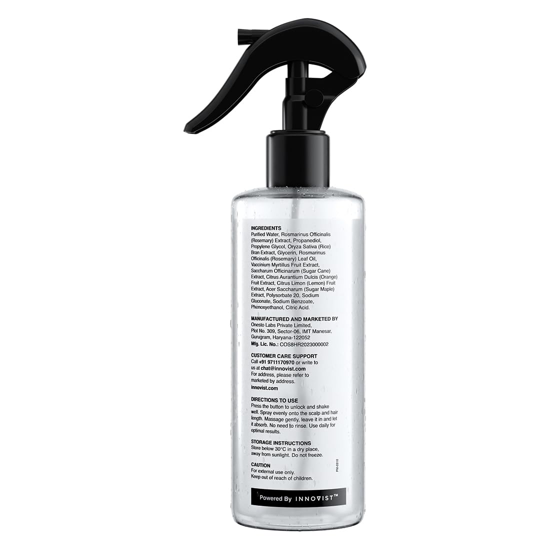 Bare Anatomy Nature x Science Fenugreek and Curry Leaves Hair Spray, 200ml - in use (33)