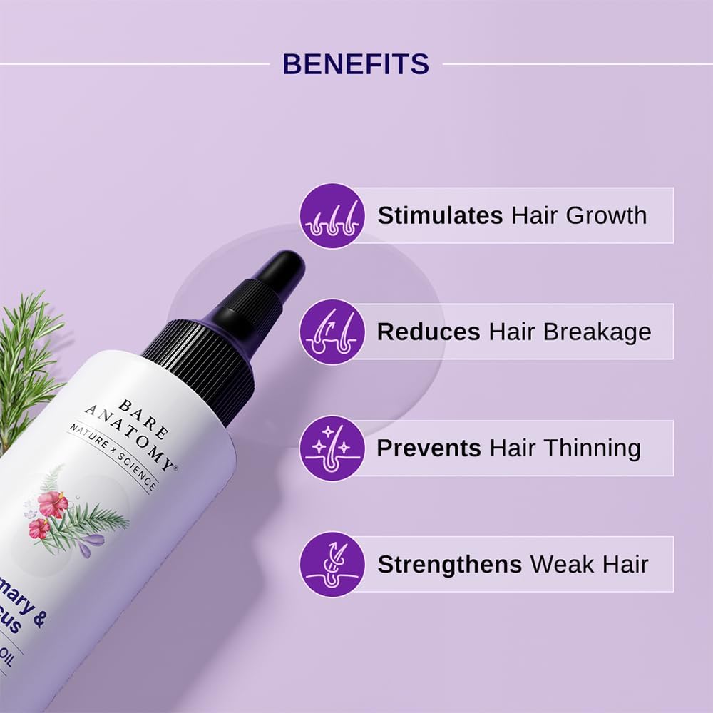 Bare Anatomy Nature x Science Fenugreek and Curry Leaves Hair Spray, 200ml - back view (36)