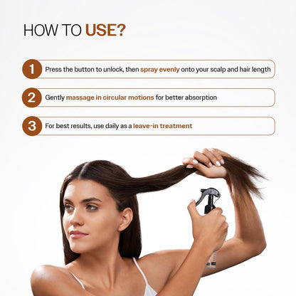 Bare Anatomy Nature x Science Fenugreek and Curry Leaves Hair Spray, 200ml - ingredients panel