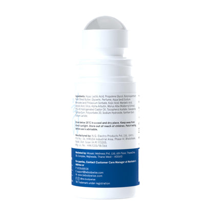 Be Bodywise 6% AHA BHA Underarm Roll-On, Exfoliating Deodorant, Alcohol & Aluminum Free - size and scale (23)