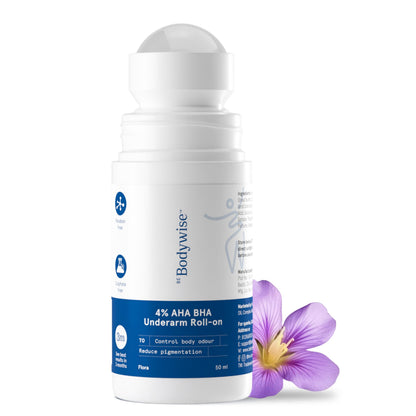 Be Bodywise 6% AHA BHA Underarm Roll-On, Exfoliating Deodorant, Alcohol & Aluminum Free (37)