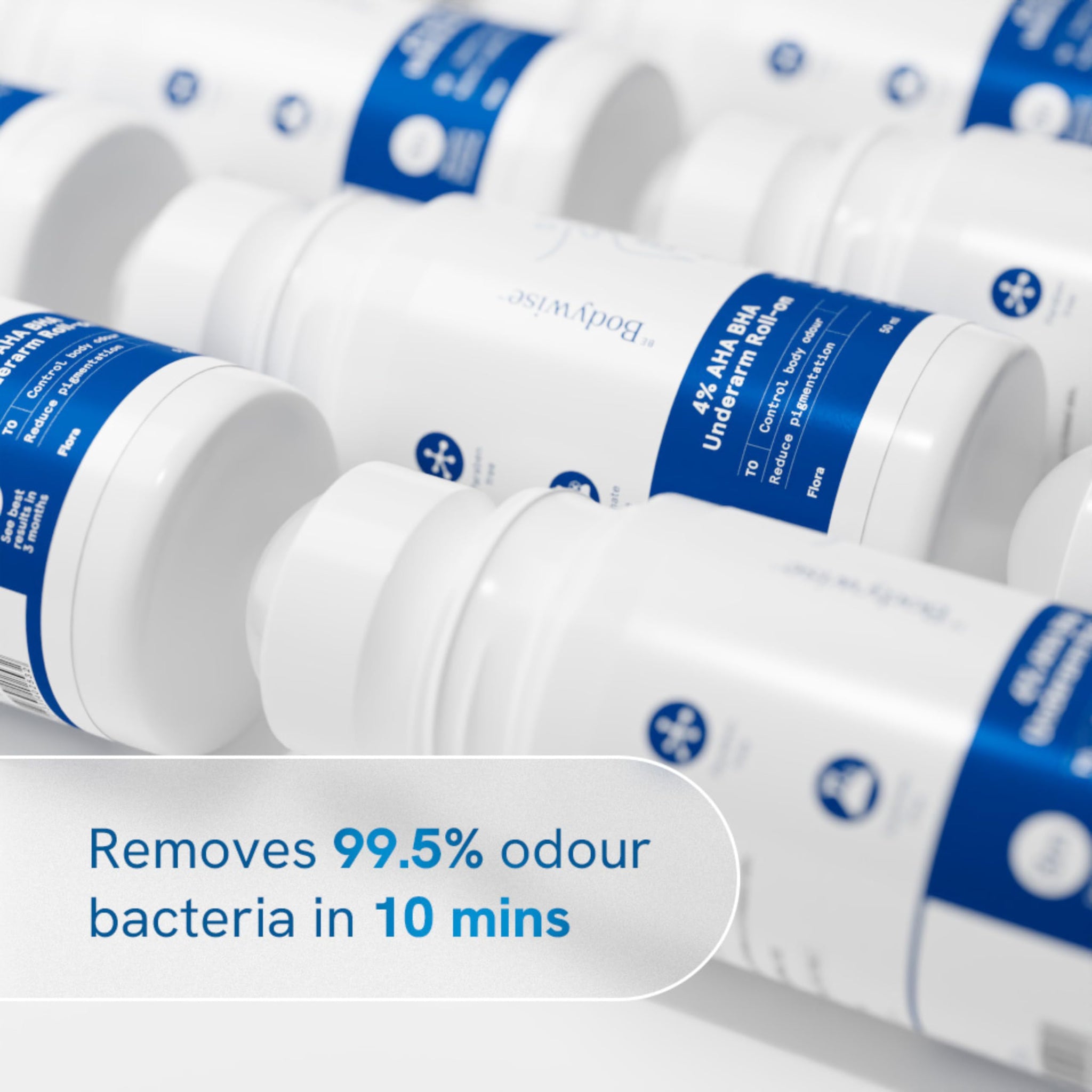Be Bodywise 6% AHA BHA Underarm Roll-On, Exfoliating Deodorant, Alcohol & Aluminum Free - label detail (40)