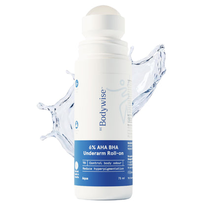 Be Bodywise 6% AHA BHA Underarm Roll-On, Exfoliating Deodorant, Alcohol & Aluminum Free (9)