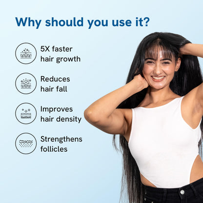 Be Bodywise Hair Serum with Redensyl, Anagain, and Rosemary, Topical Scalp Serum for Adults - back view (10)