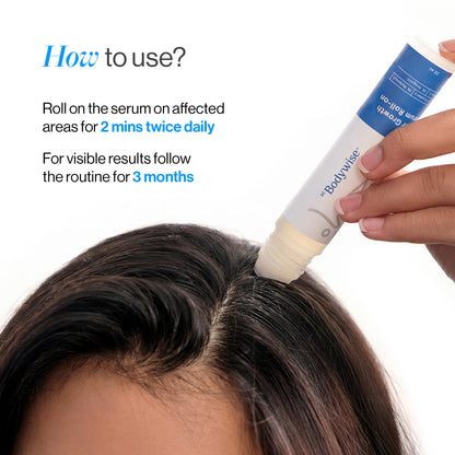 Be Bodywise Hair Serum with Redensyl, Anagain, and Rosemary, Topical Scalp Serum for Adults - in use (23)