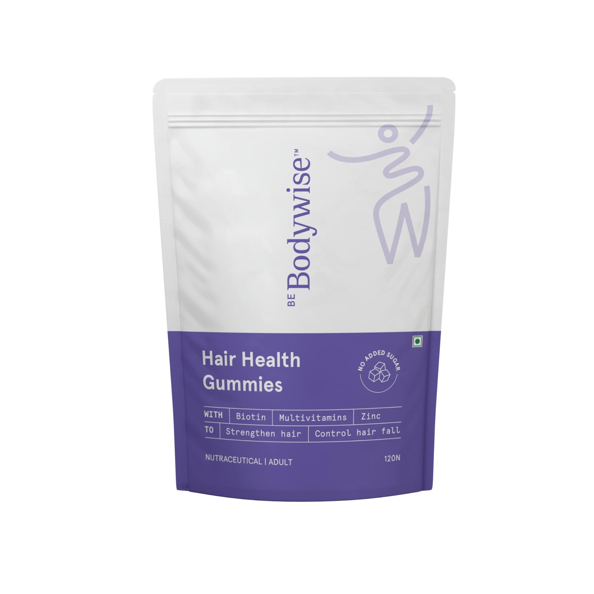 Be Bodywise Hair Supplement Pack with Biotin Gummies and Rosemary Roll-On Serum, Adult, Strawberry Flavor (40)