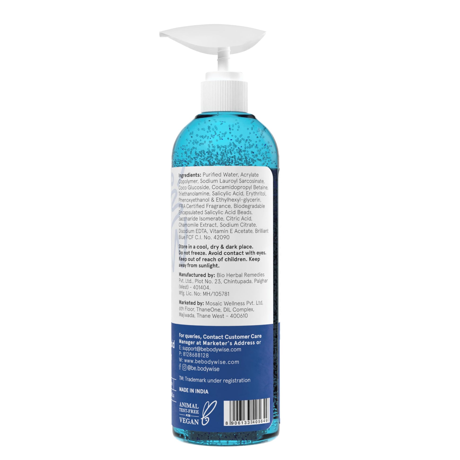 Be Bodywise Salicylic Acid Exfoliating Body Wash Gel for All Skin Types - size and scale (17)