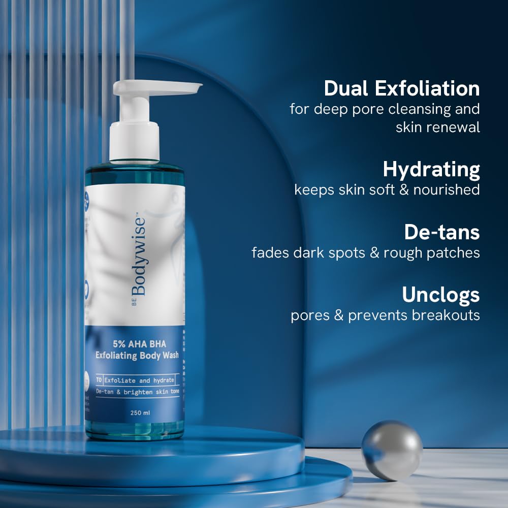 Be Bodywise Salicylic Acid Exfoliating Body Wash Gel for All Skin Types - back view (20)