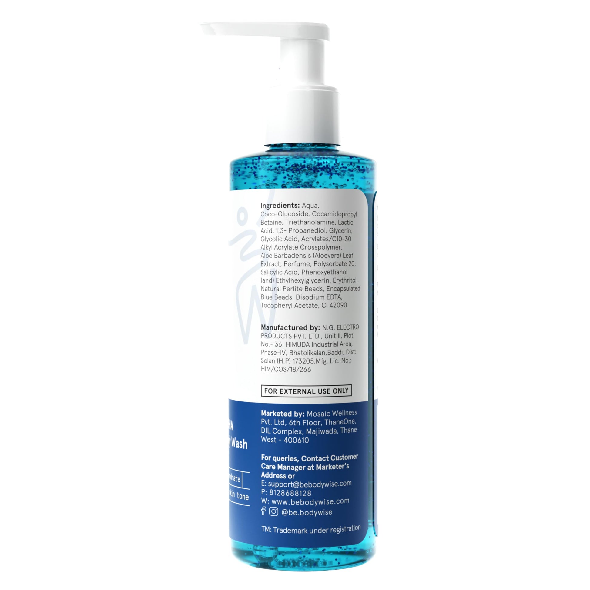 Be Bodywise Salicylic Acid Exfoliating Body Wash Gel for All Skin Types - size and scale (26)