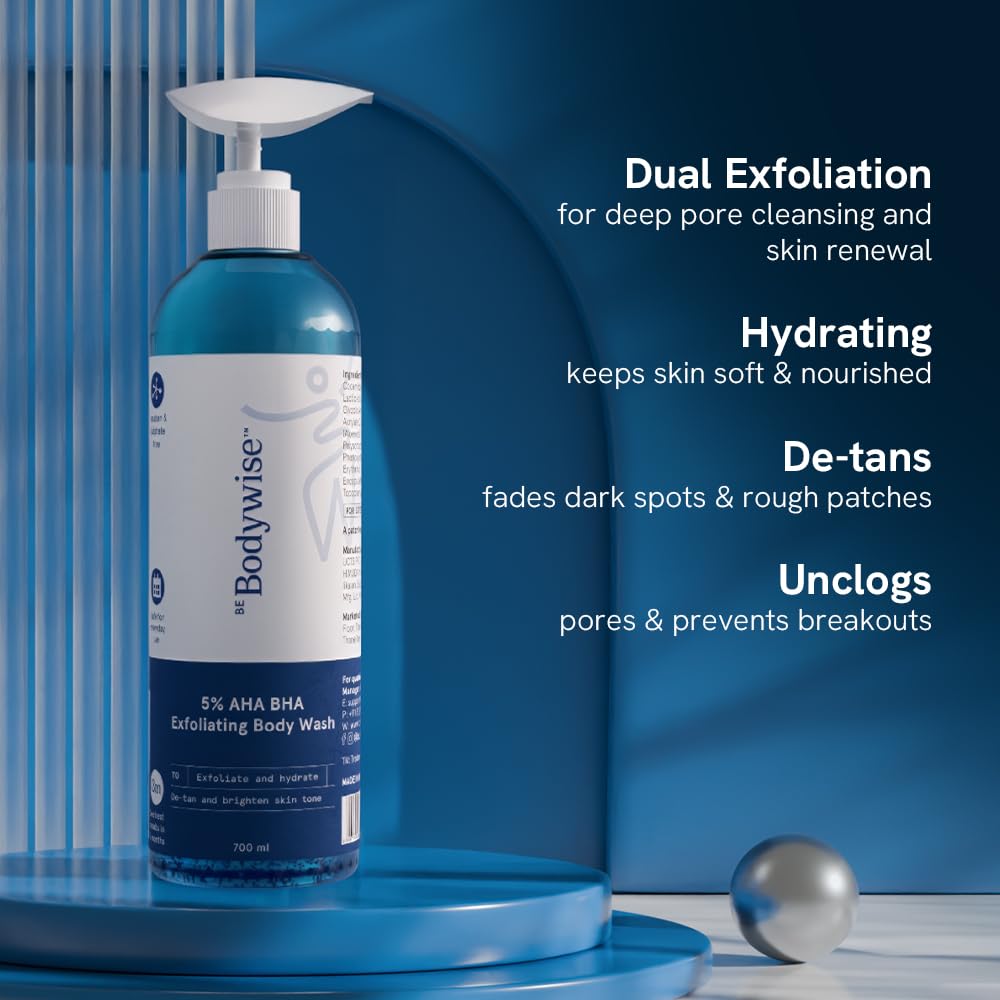 Be Bodywise Salicylic Acid Exfoliating Body Wash Gel for All Skin Types - back view (28)