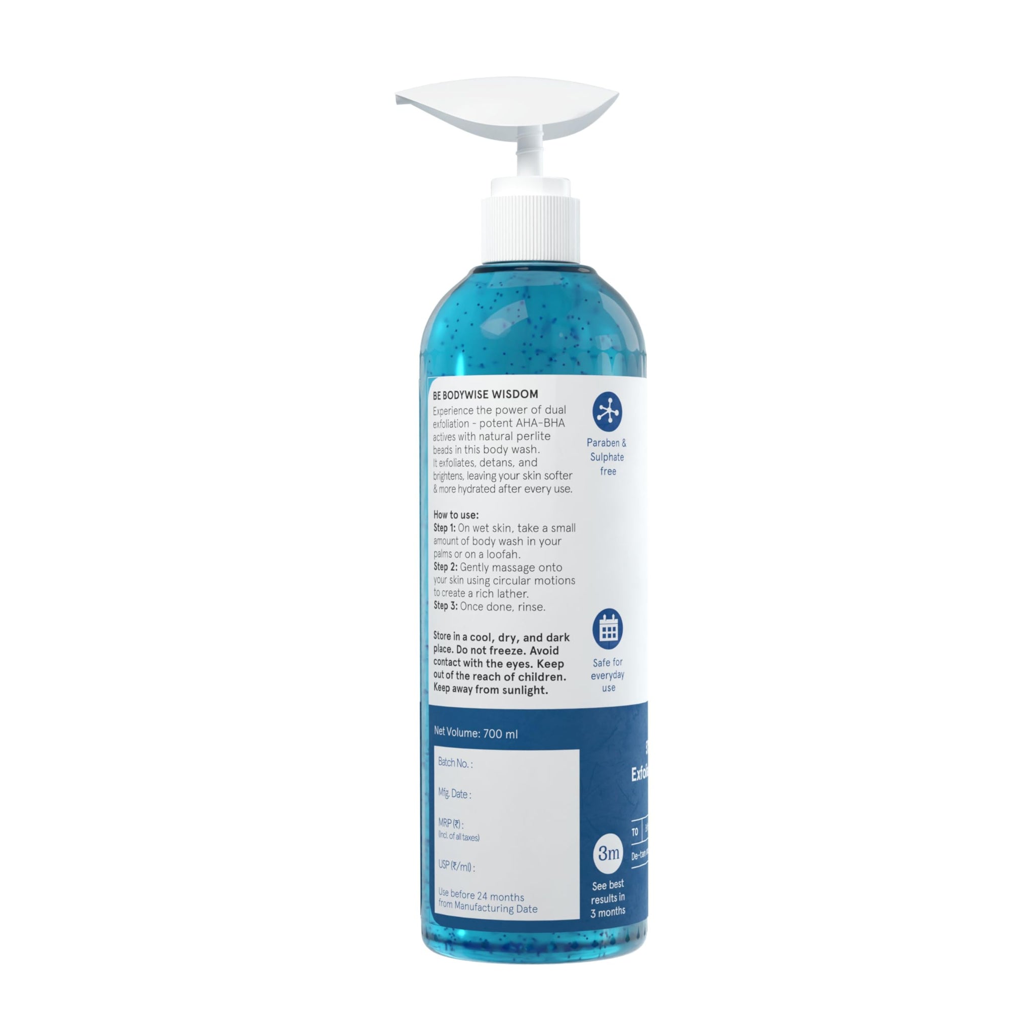 Be Bodywise Salicylic Acid Exfoliating Body Wash Gel for All Skin Types - size and scale (32)