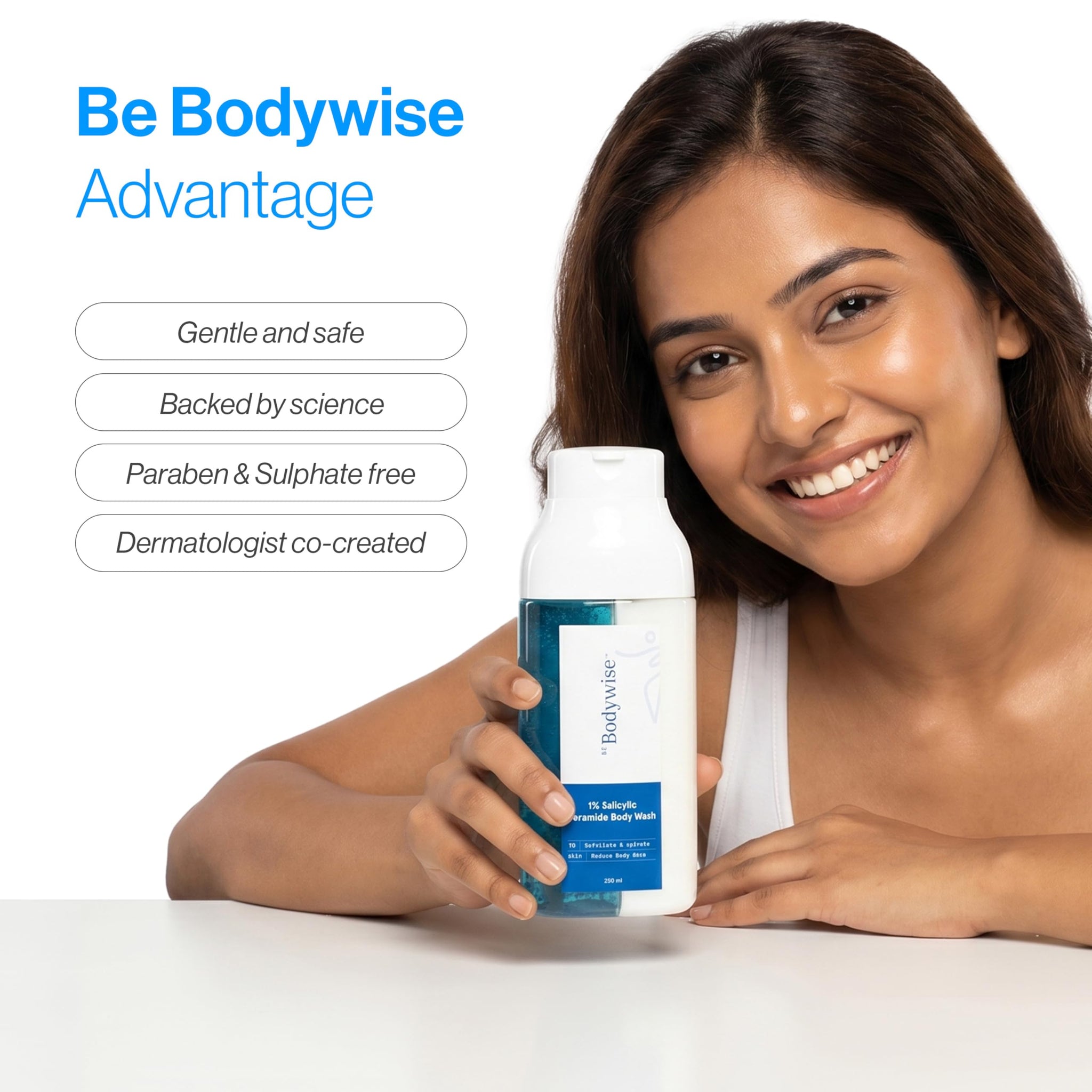 Be Bodywise Salicylic Acid Exfoliating Body Wash Gel for All Skin Types - size and scale (41)