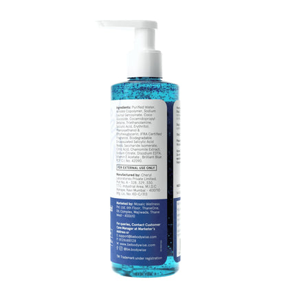 Be Bodywise Salicylic Acid Exfoliating Body Wash Gel for All Skin Types - size and scale