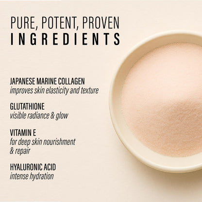 Be. Wellness Japanese Marine Collagen Powder, Mix-Fruit, 300g, Type I & III Peptides, Non-GMO - packaging