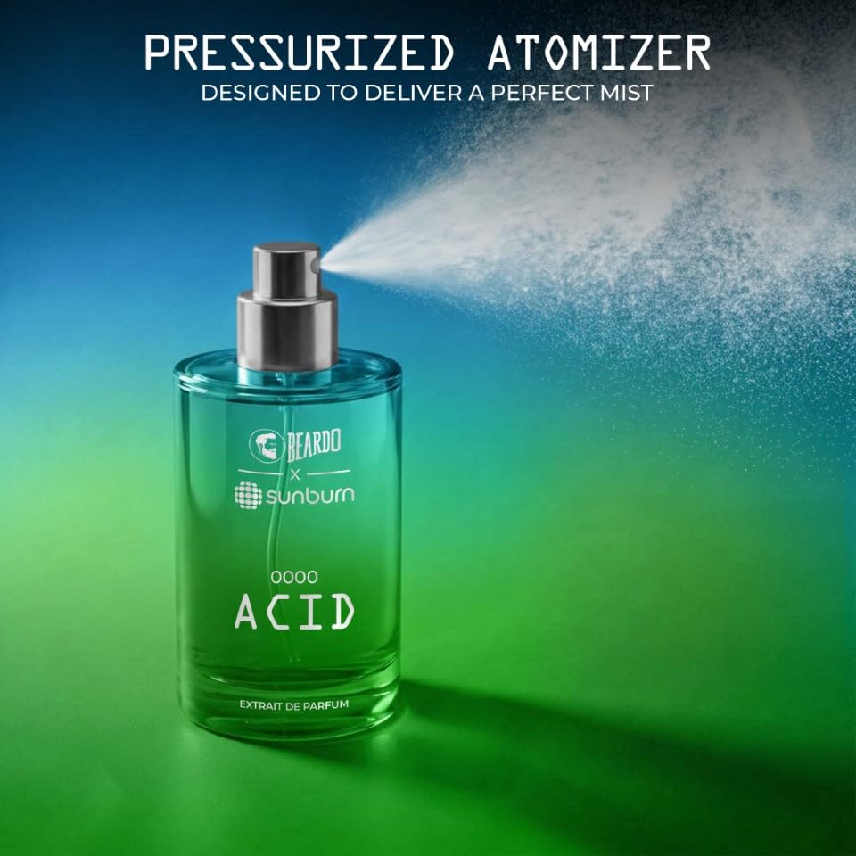 BEARDO ACID X Sunburn Festival Perfume Extrait de Parfum for Men Citrus Aromatic - packaging