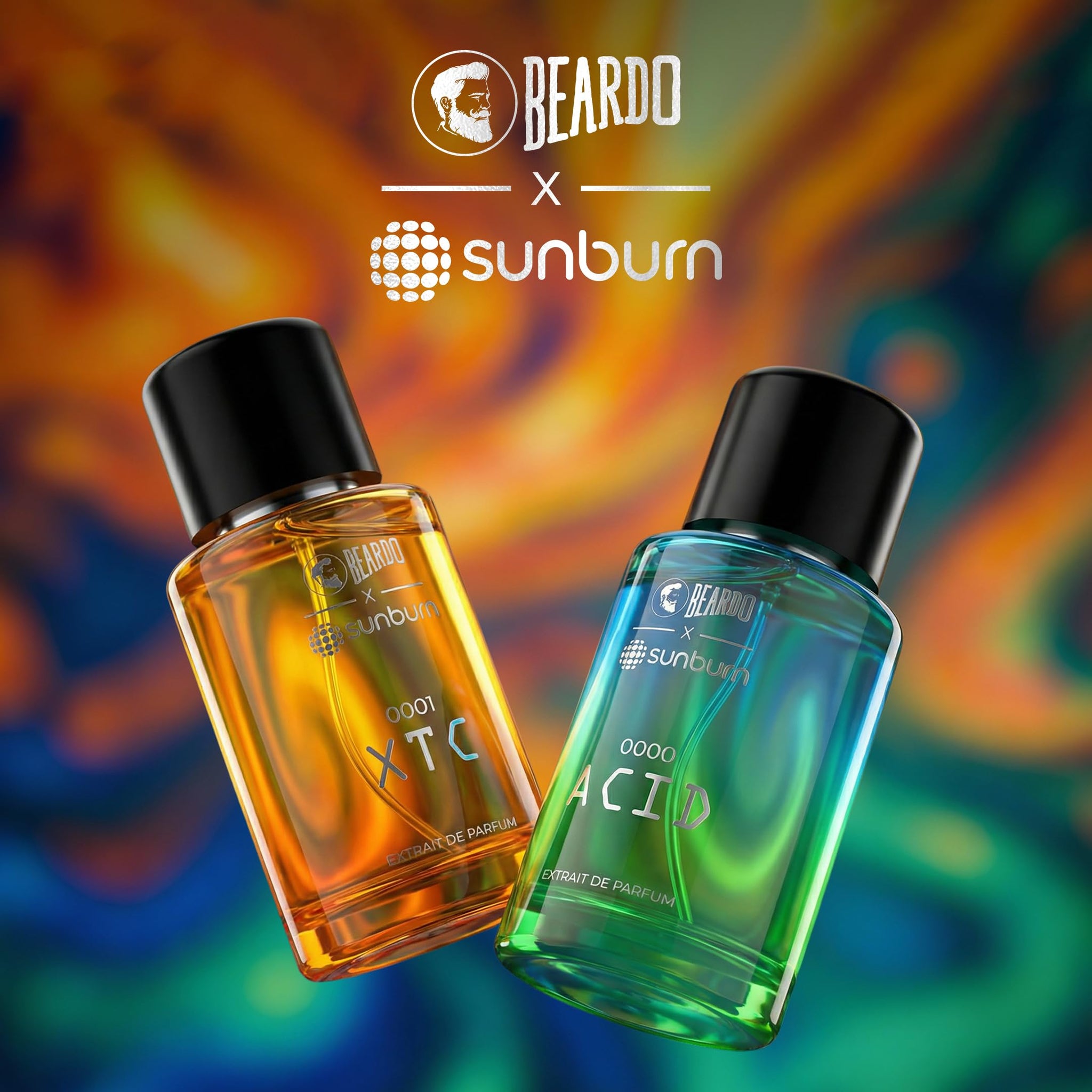 BEARDO ACID X Sunburn Festival Perfume Extrait de Parfum for Men Citrus Aromatic - in use