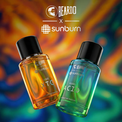 BEARDO ACID X Sunburn Festival Perfume Extrait de Parfum for Men Citrus Aromatic - in use