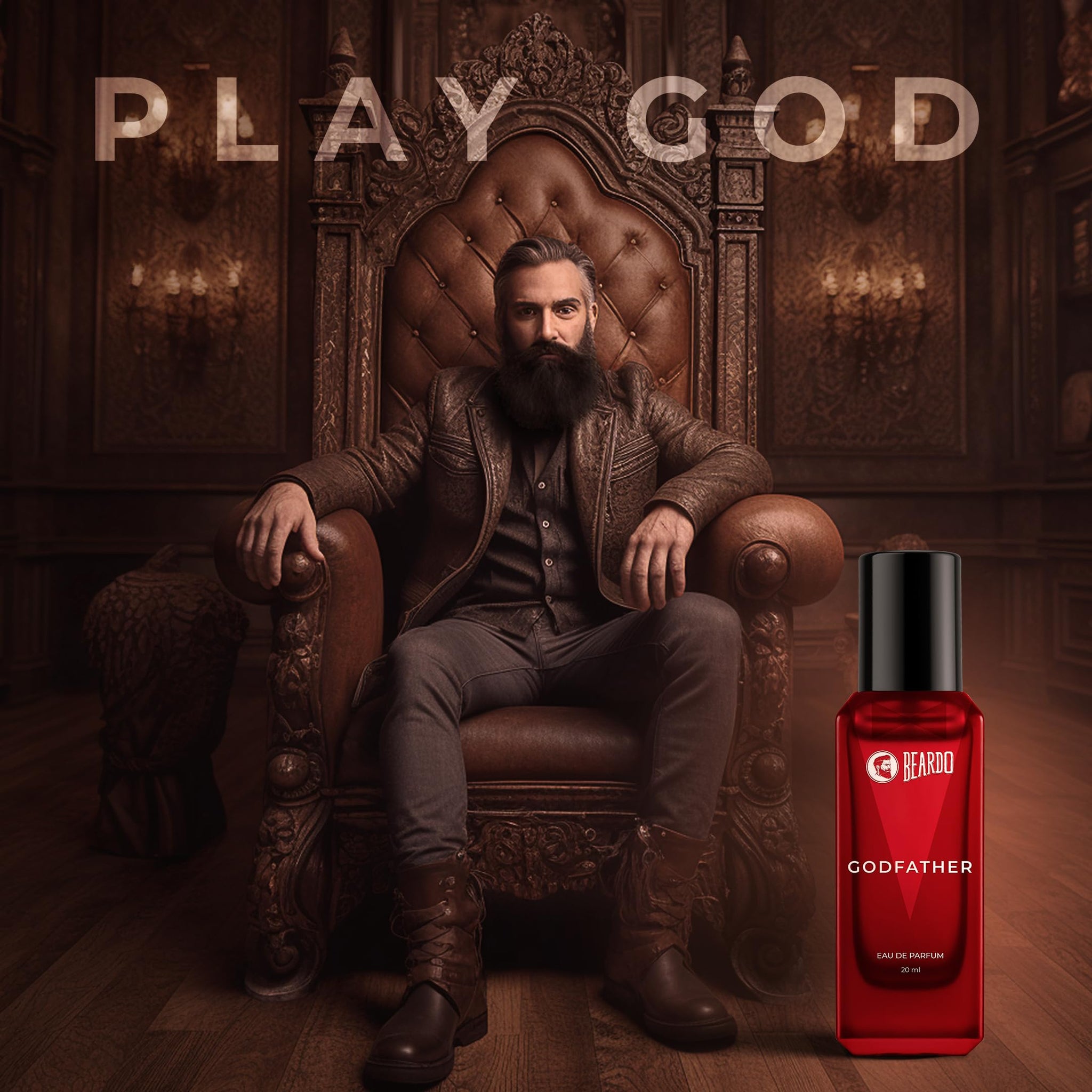 BEARDO AquaFlame Perfume Set for Men, 20ml x 2, Eau de Parfum, Mariner & Whisky Smoke Firebomb - front view (9)