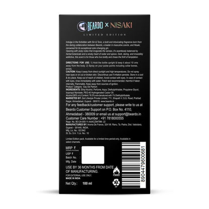 BEARDO G&T Men's Eau de Parfum, Citrus Spicy Woody Fragrance, Pressurized Atomizer - in use (16)