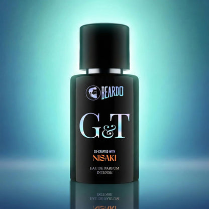 BEARDO G&T Men's Eau de Parfum, Citrus Spicy Woody Fragrance, Pressurized Atomizer - close-up detail