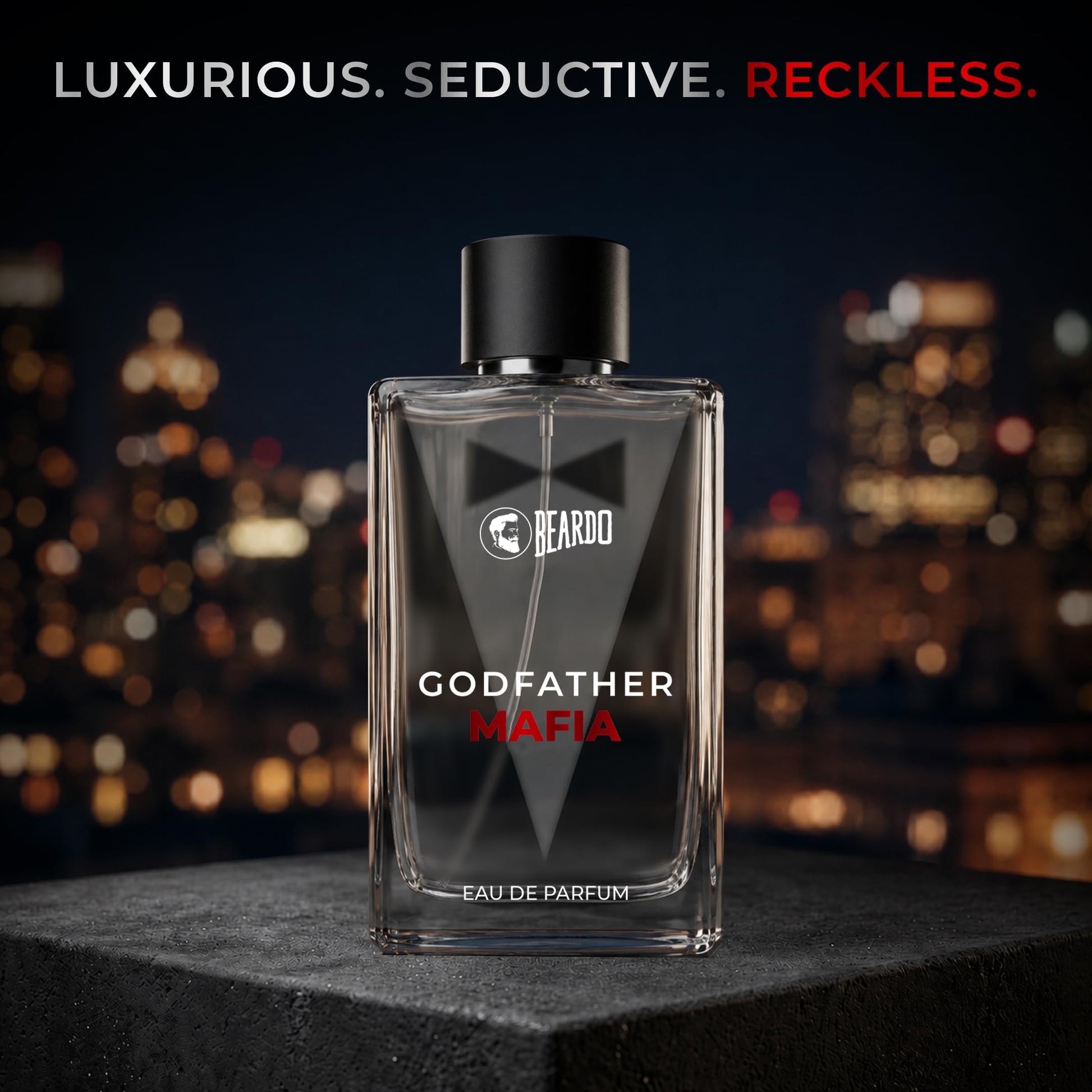 BEARDO Godfather Mafia Eau de Parfum for Men, Fruity Amber Woody Scent - back view (12)