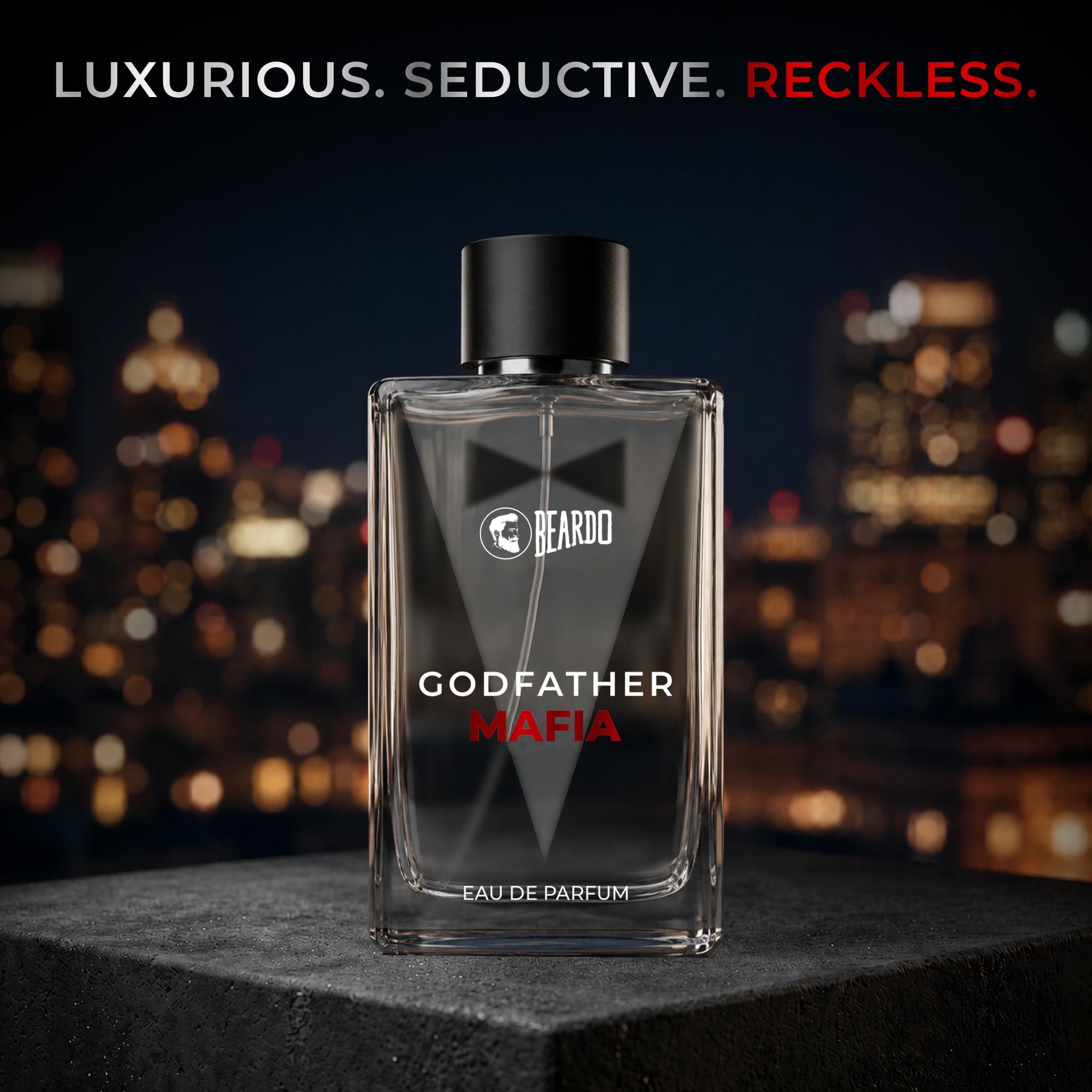 BEARDO Godfather Mafia Eau de Parfum for Men, Fruity Amber Woody Scent - back view (12)