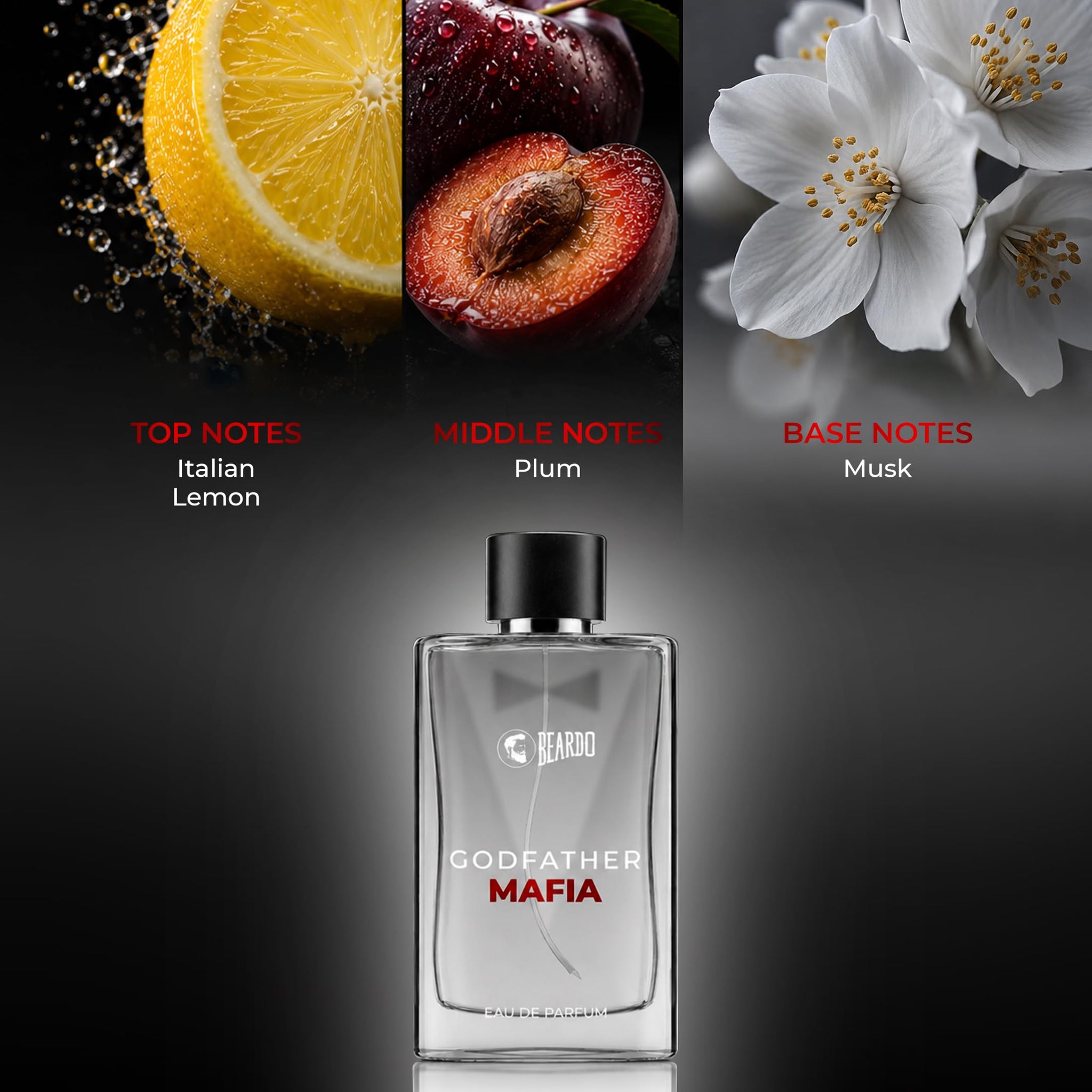 BEARDO Godfather Mafia Eau de Parfum for Men, Fruity Amber Woody Scent - packaging (13)