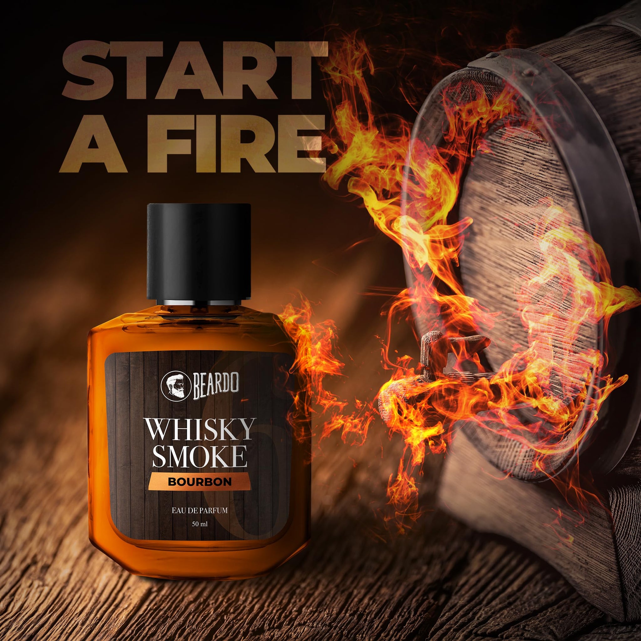 Beardo Whisky Smoke Bourbon Perfume, Eau de Parfum for Men, Oriental Woody Leathery - in use (25)