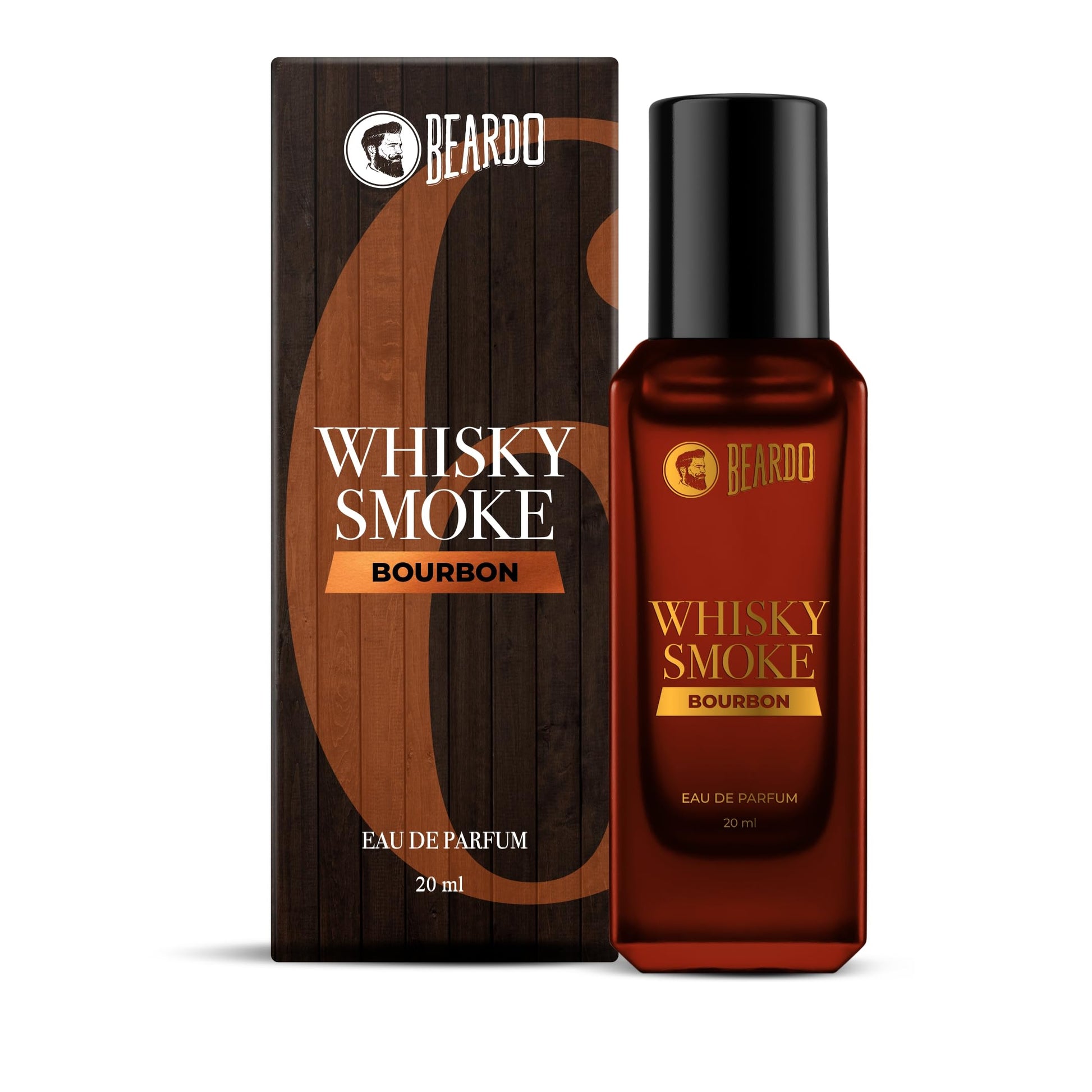Beardo Whisky Smoke Bourbon Perfume, Eau de Parfum for Men, Oriental Woody Leathery - close-up detail