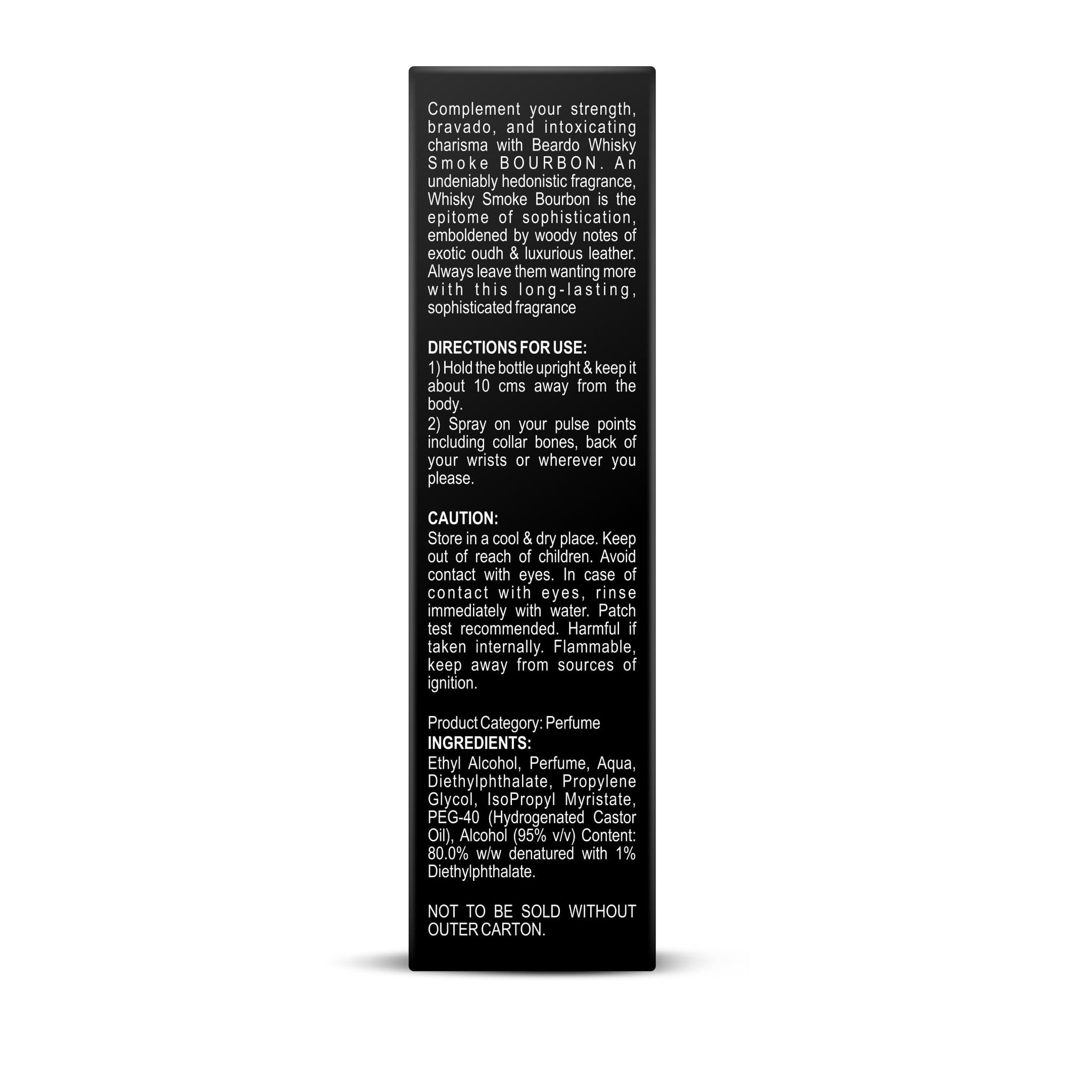 Beardo Whisky Smoke Bourbon Perfume, Eau de Parfum for Men, Oriental Woody Leathery - in use