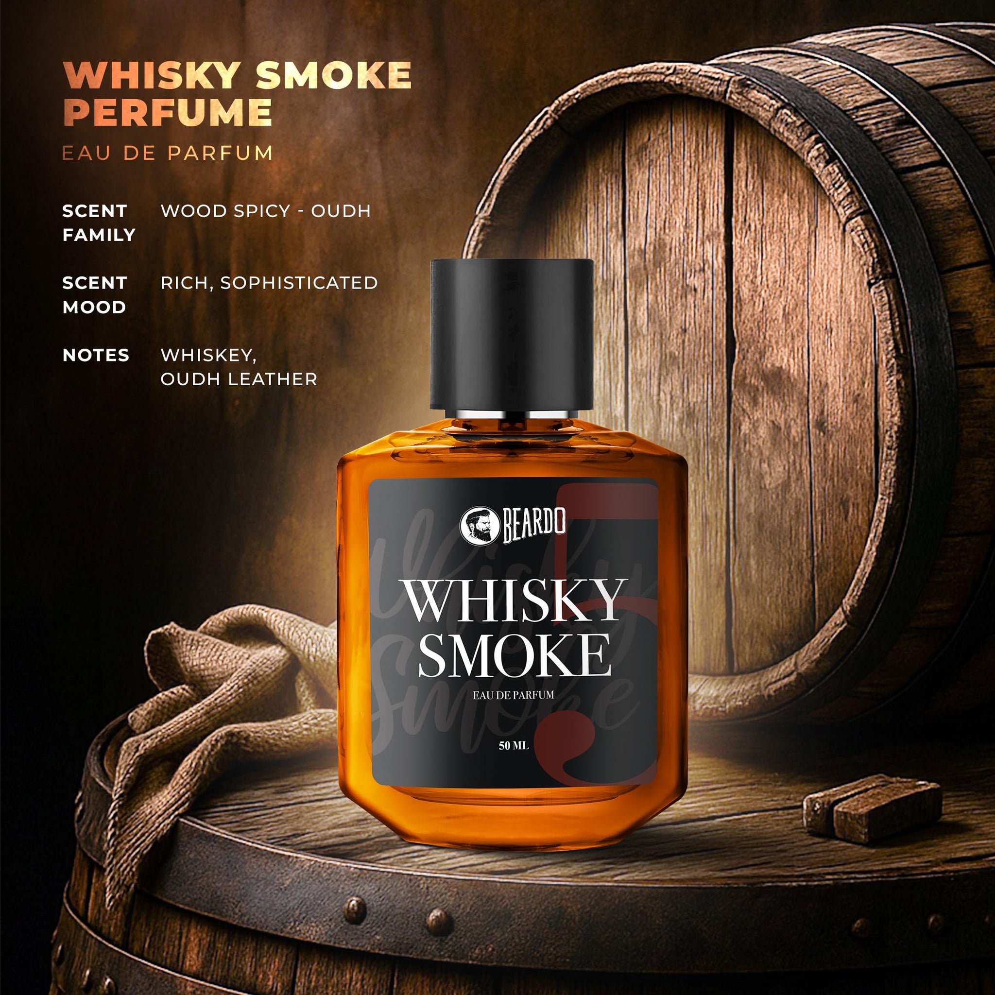 BEARDO Whisky Smoke Mens Spicy Woody Oudh EDP and Solid Perfume - packaging (11)