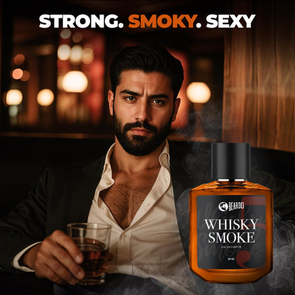 BEARDO Whisky Smoke Mens Spicy Woody Oudh EDP and Solid Perfume - label detail (12)