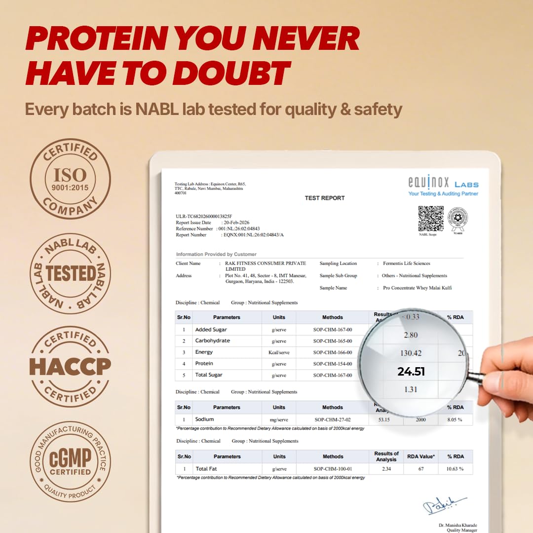 BEASTLIFE Pro 100% Whey Protein Powder, 924g 28 Servings, 24g Protein 5.3g BCAA, with Digestive Enzymes - ingredients panel (