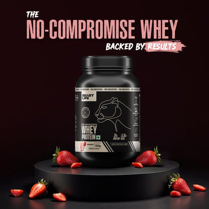 BEASTLIFE Pro 100% Whey Protein Powder, 924g 28 Servings, 24g Protein 5.3g BCAA, with Digestive Enzymes - packaging (31)