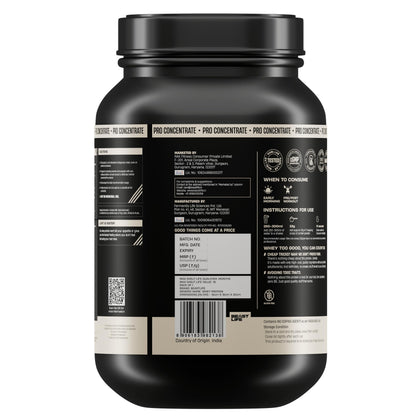 BEASTLIFE Pro 100% Whey Protein Powder, 924g 28 Servings, 24g Protein 5.3g BCAA, with Digestive Enzymes - in use