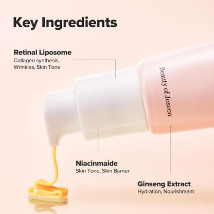 Beauty of Joseon Revive Eye Serum with Ginseng & Retinal, 30ml, Korean Eye Serum - label detail