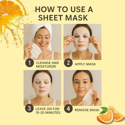 Beauty with Leevs Vitamin C Face Mask Sheet, Hydrating Facial Mask, 1 Count - label detail