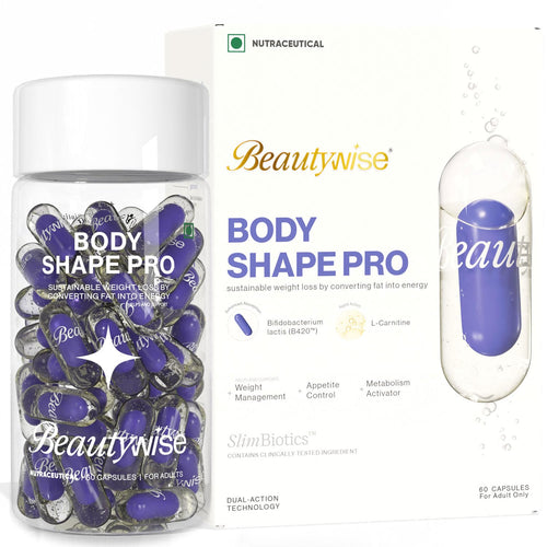 Beautywise Dual Action Body Shape | Weight Management | Helps Convert Fat into Energy Supplement for Men & Women (30 Capsules